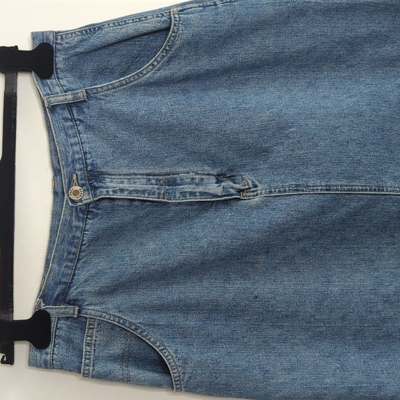 Paul Harris Blue Denim Carpenter Style Maxi Skirt Vintage Retro Y2K 12 - Picture 2 of 12